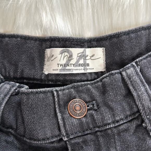 Free People We the Free Black Cosmic Flirt Fringe Mini Skirt - Picture 4 of 6